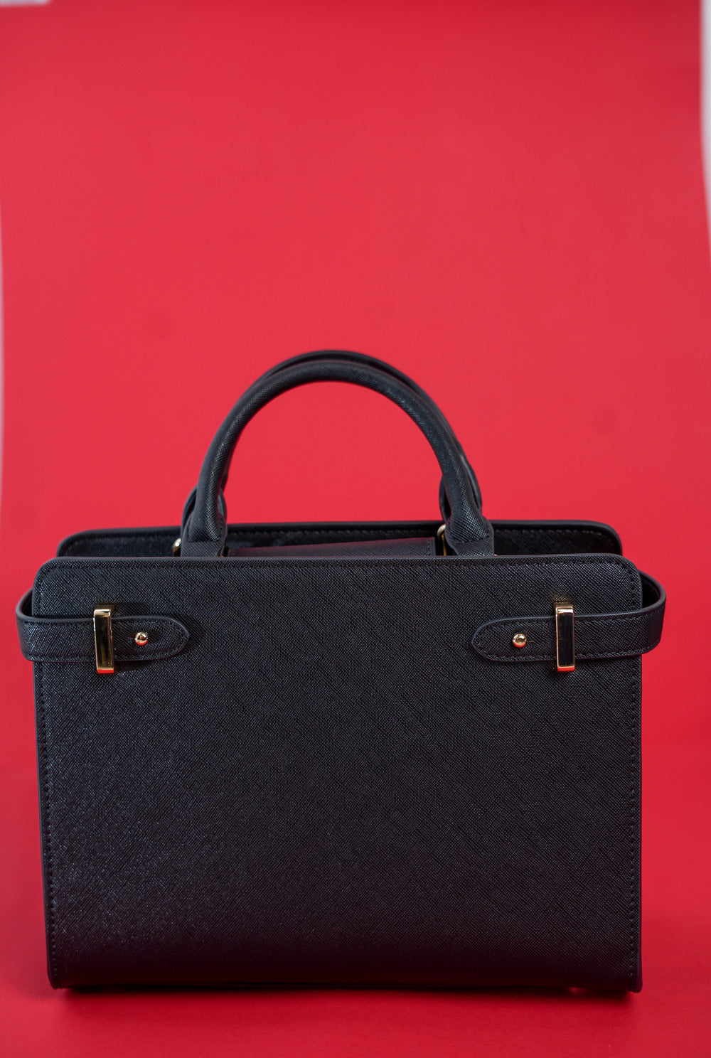 Classy Black Leather Handbag