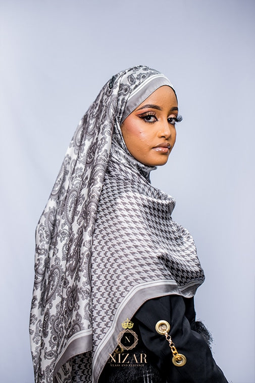 Anemone Grey Hijab