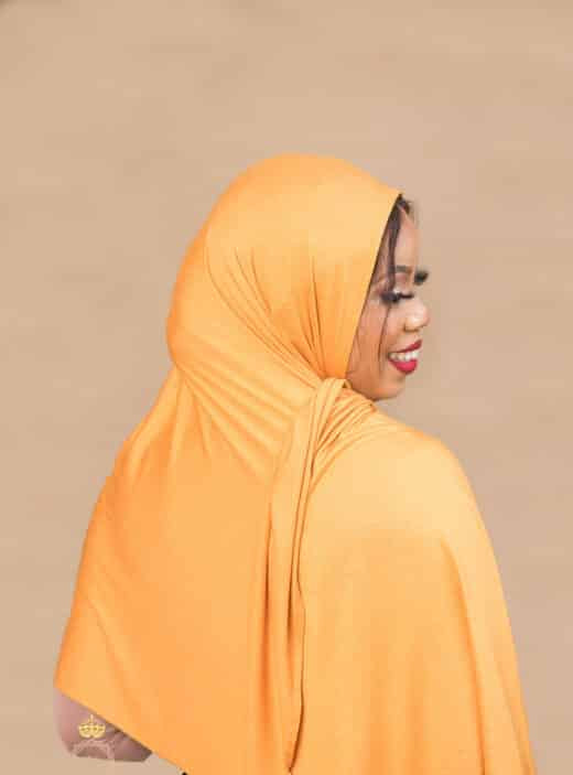 Plain Jersey Hijab-Mustard