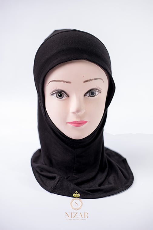 Fullneck Hijab Innercap-Black