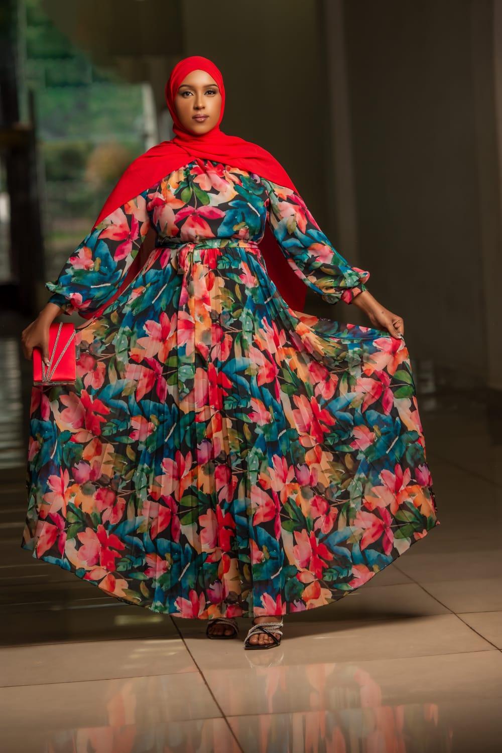 Floral petal dress