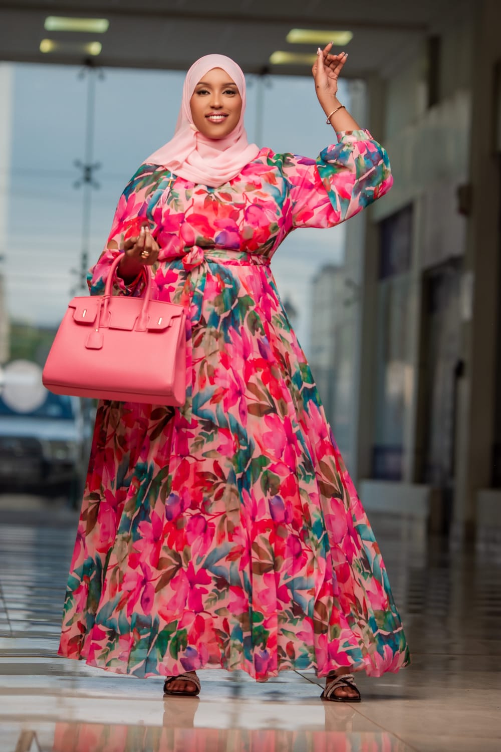 Floral petal dress